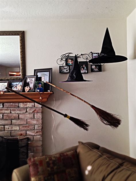 Floating witch halloween decoration